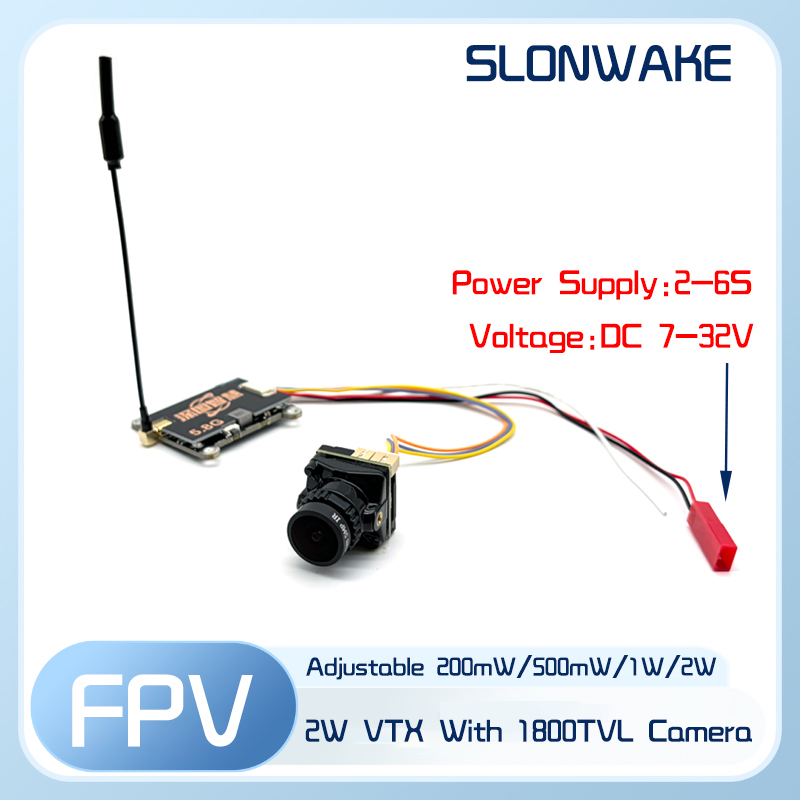 Nadajnik SLONWAKE 5.8G 56CH 2W – Fpv Drone Camera recenzja i cena